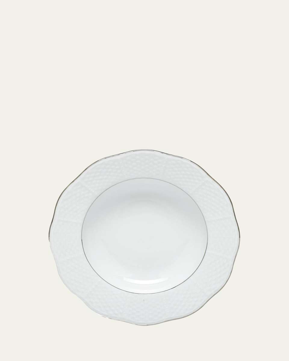 Platinum Edge Rim Soup Plate